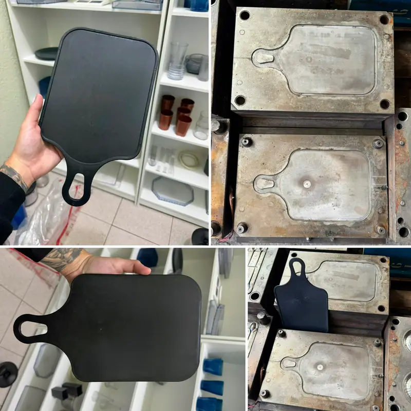 Injection mold for a board — view 3