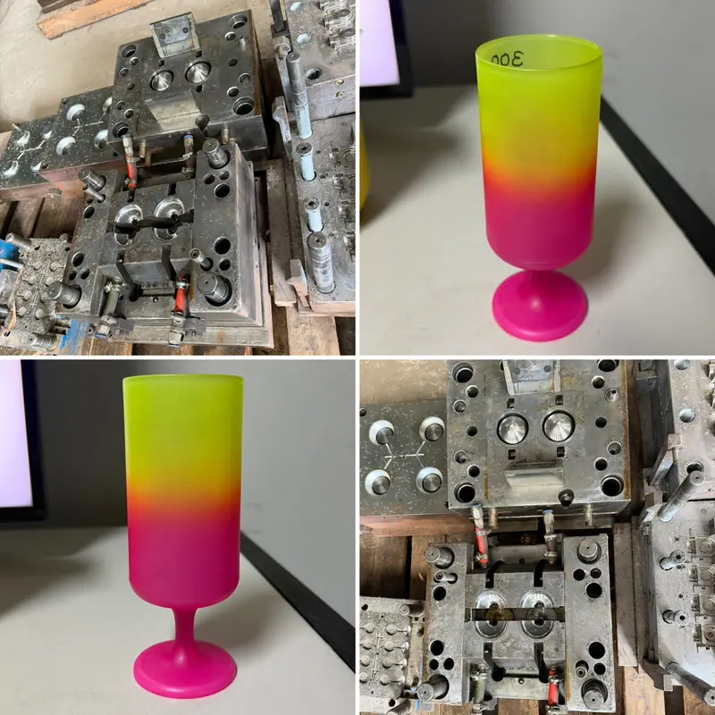 Injection mold for a 300 ml goblet — view 6